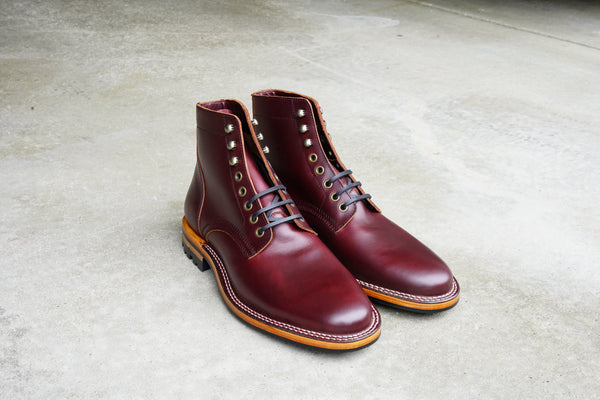 The Allen Stitchdown - Bordeaux Veg Tan (618)