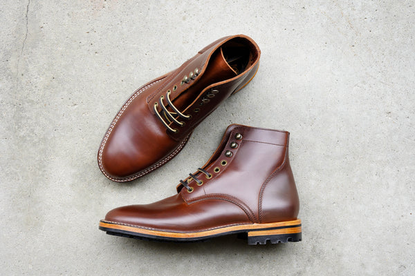 The Allen Stitchdown - Chestnut Veg Tan (618) Try-On's