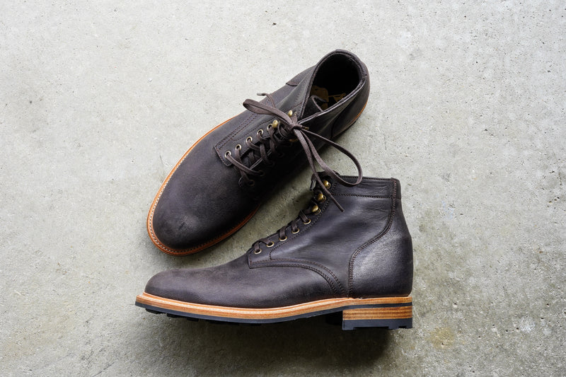 The Allen - Charcoal Brown Waxed Unicorn (602M) Factory Samples