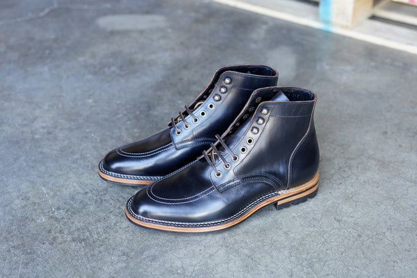 The Niagara Stitchdown - Black Veg Tan Teacore (618)