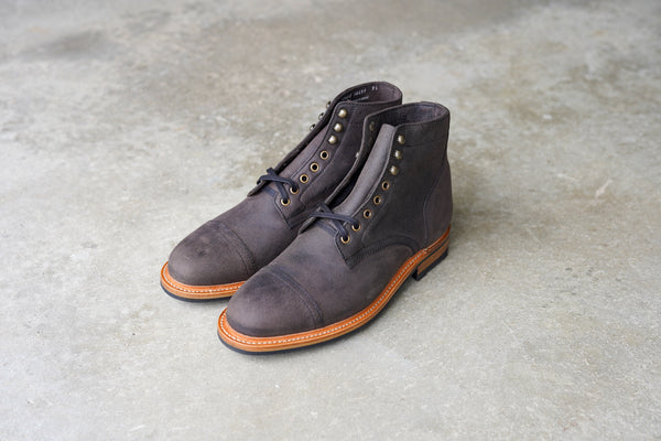 The Richmond - Charcoal Brown Waxed Unicorn (602M)